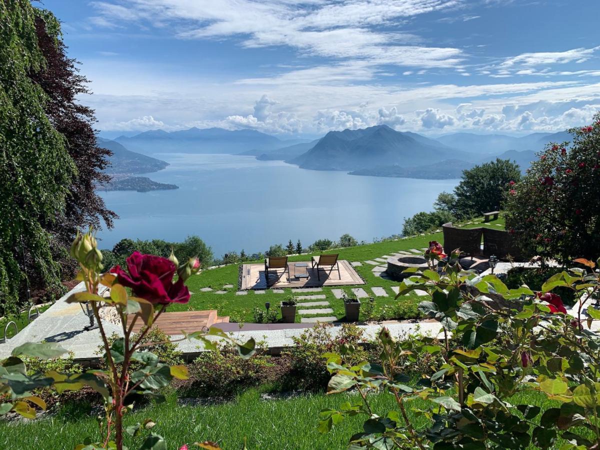 Private Luxury Spa & Silence Retreat With Spectacular View Over The Lake Maggiore Stresa Exterior photo