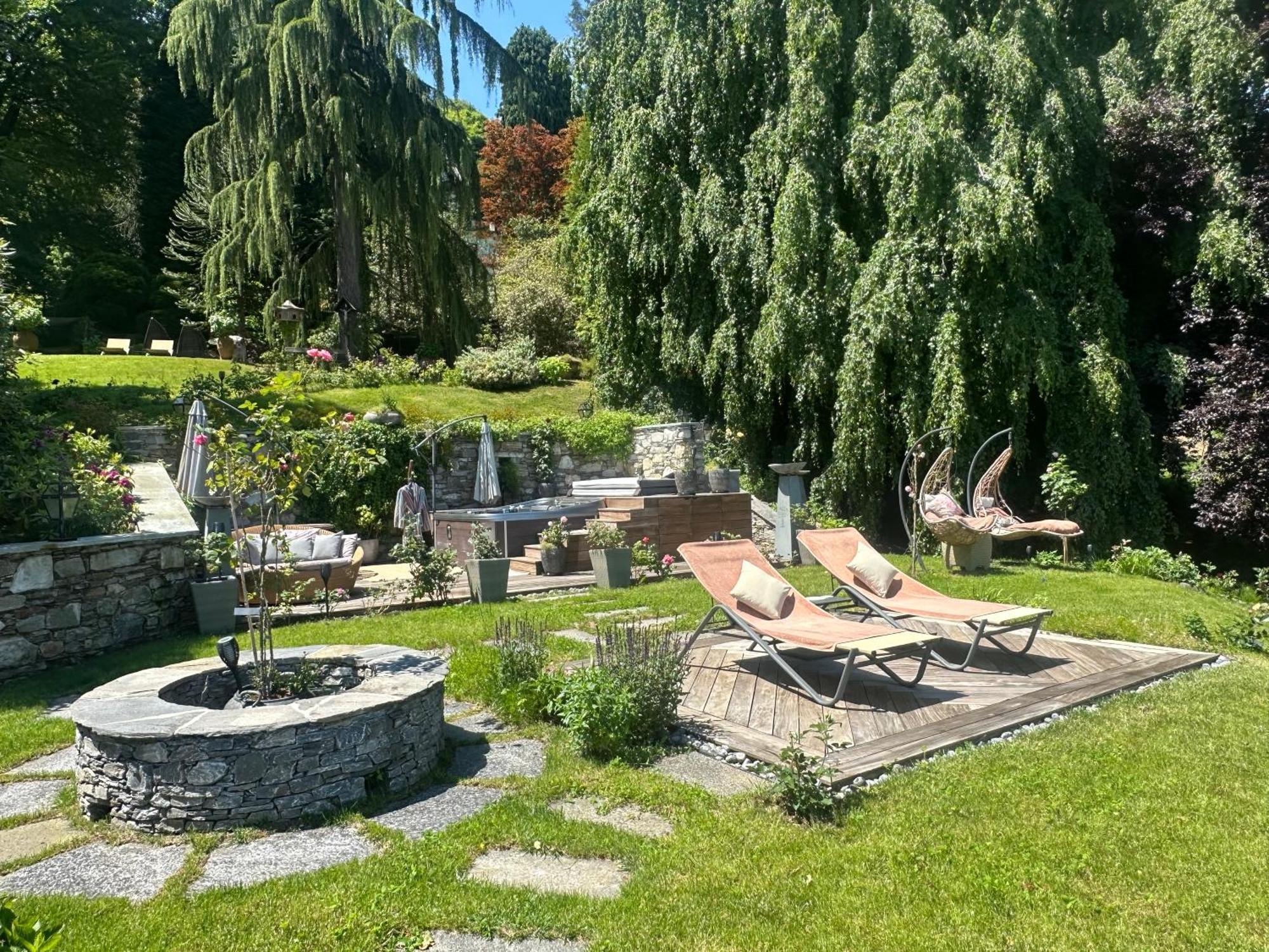 Private Luxury Spa & Silence Retreat With Spectacular View Over The Lake Maggiore Stresa Exterior photo